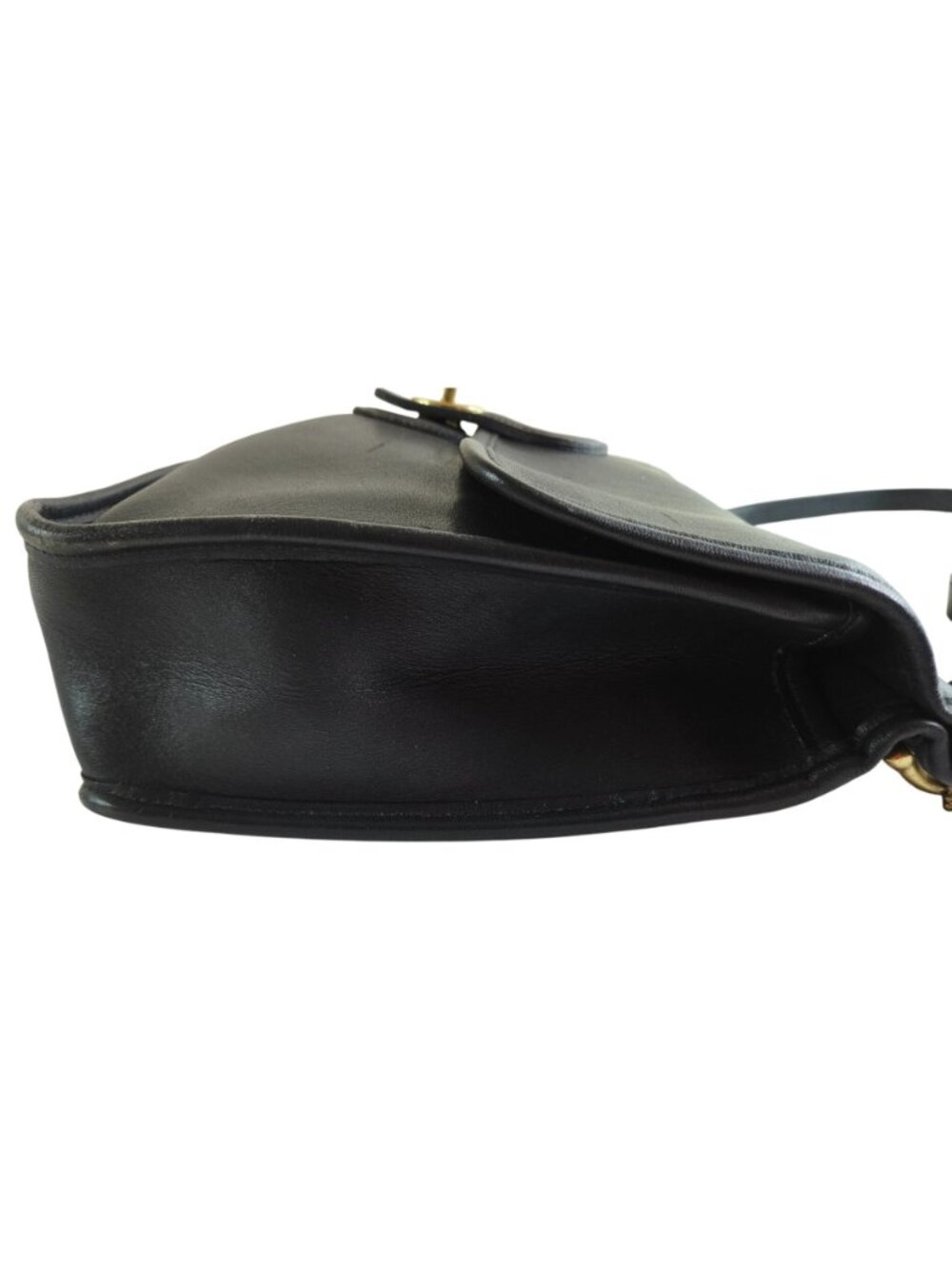 Vtg Coach Willis Bag Black Leather 9927 Cross Body Shoulder Bag Hangtag Made USA - Picture 11 of 16